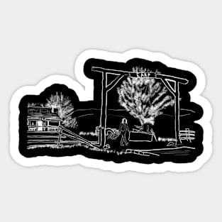 wynonna earp on the homestead Sticker